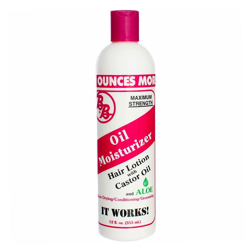 Bronner Brother's Oil Moisterizer Hair Lotion With Castrol Oil And Aloe, 12 oz